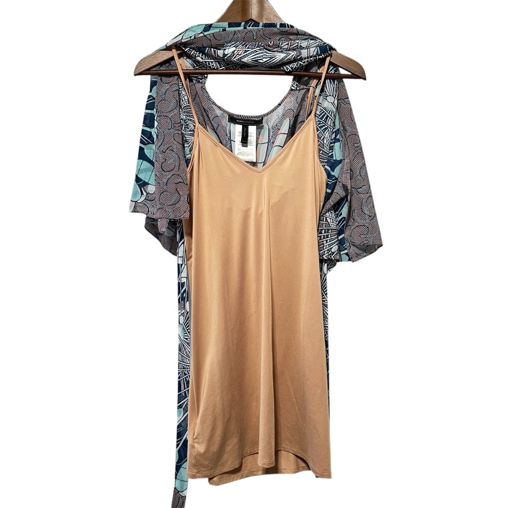 BCBGMaxAzria Beachy Kaftan Dress XS | Boho Festival | Resortwear Coachella Vibe - Picture 5 of 9